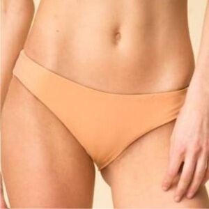 Mara Hoffman Zoa Appeal Peach Bikini Bottom Size L.